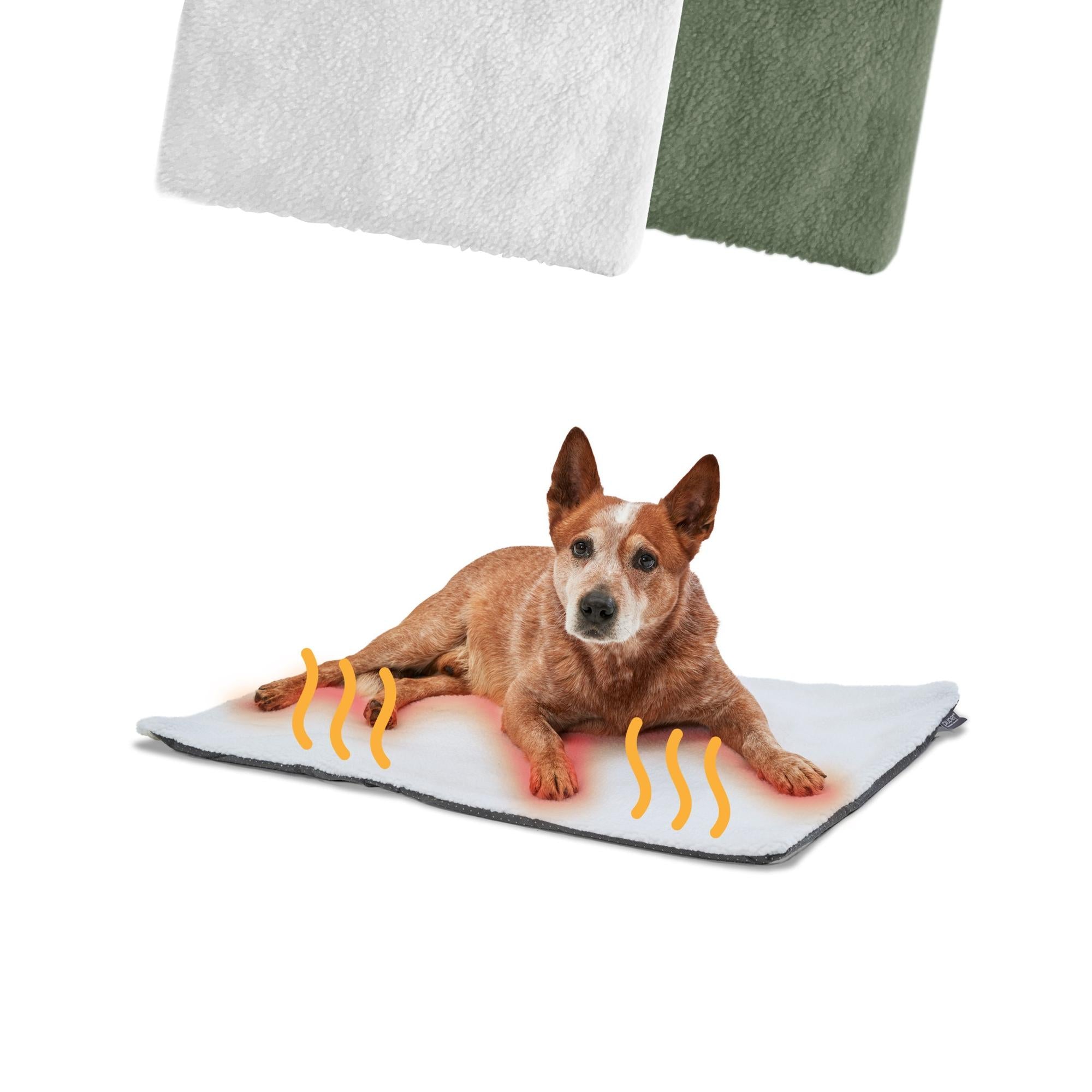 Selbswärmende Hundedecke mit Hund