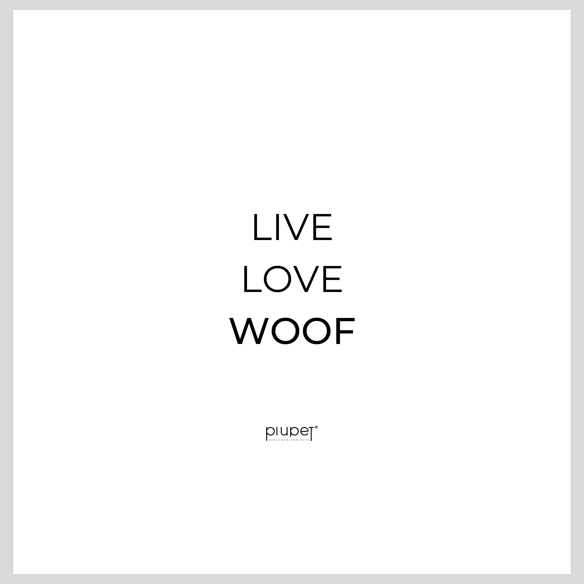 Live.Love.Woof white - Damen Organic Shirt