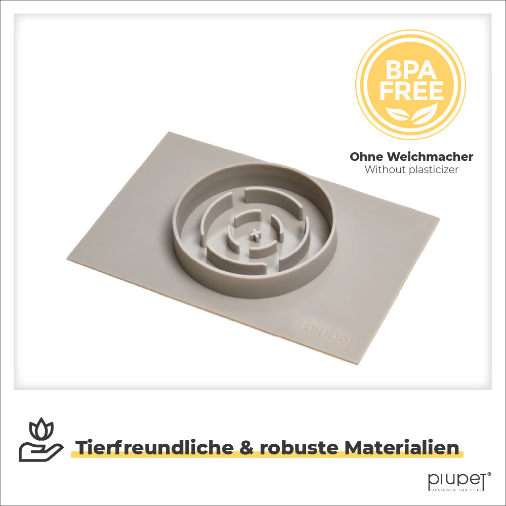 Napf besteht aus tierfreundlichen und robusten Materialien