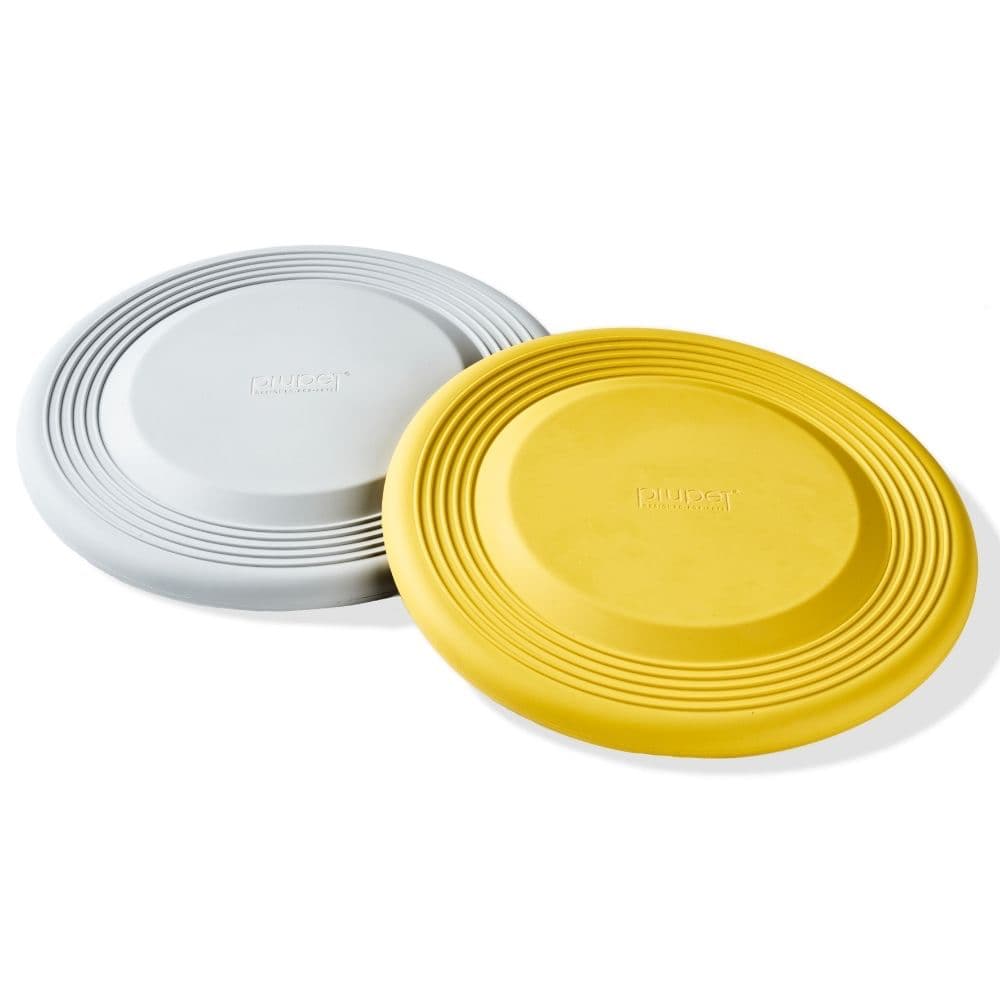 Frisbee Set in Grau und Gelb