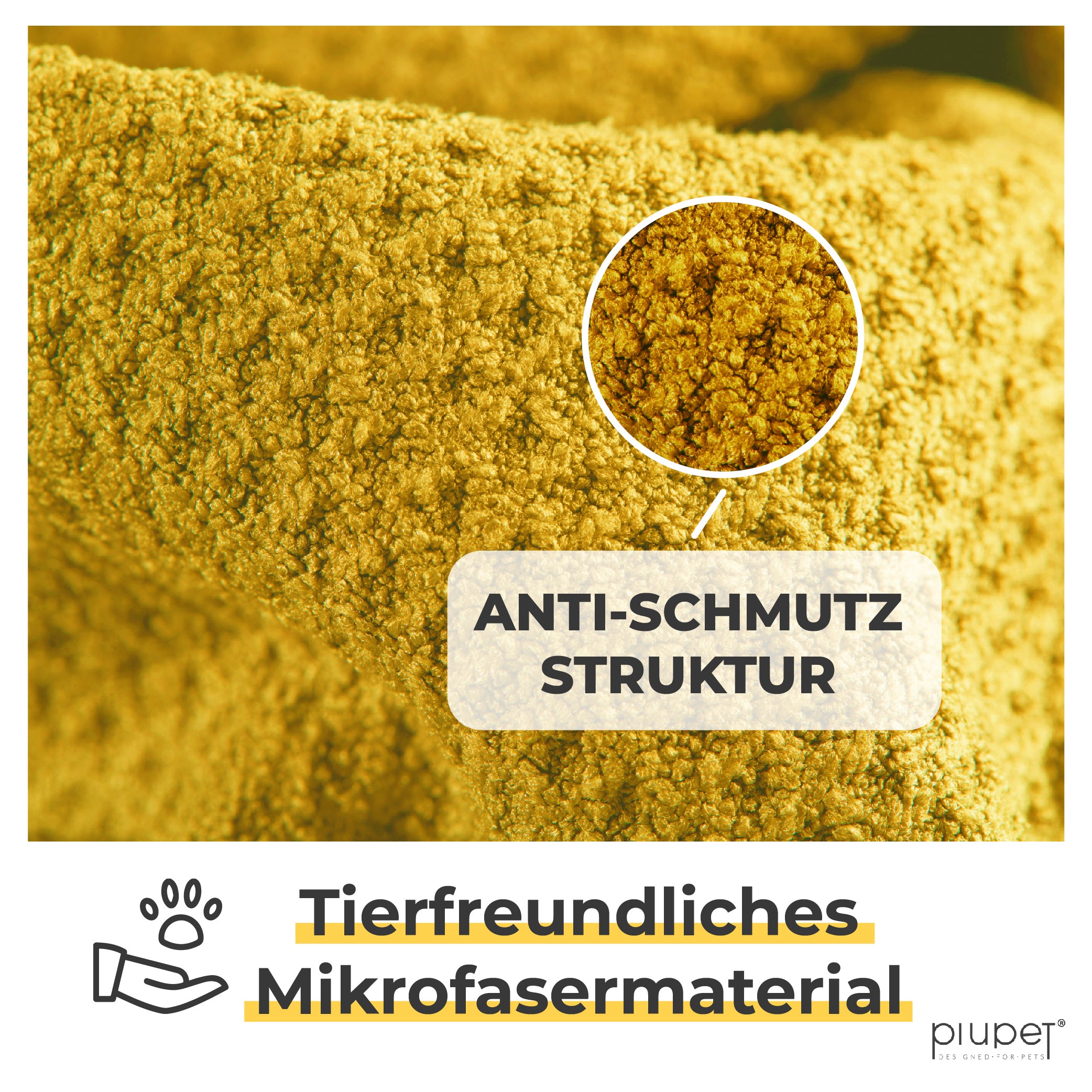 Nahaufnahme Mikrofaser-Handtuch mit Anti-Schmutz-Struktur