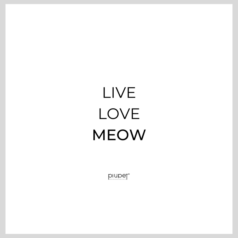 Live.Love.Meow white  - Unisex Organic Shirt