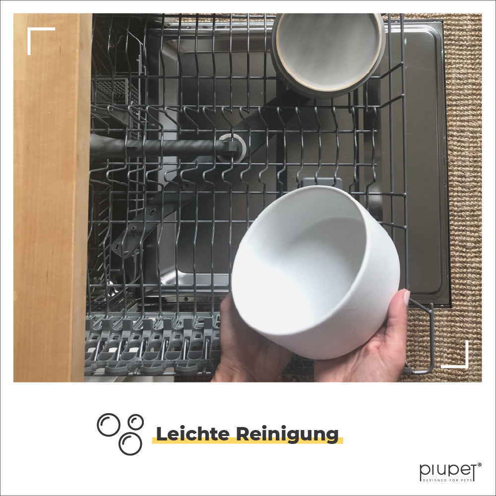 Napf kann in der Spülmaschine gereinigt werden