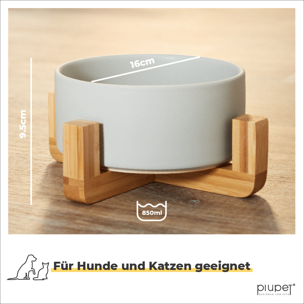 Napf hat einen Durchmesser von 16cm und eine Füllmenge von 850ml