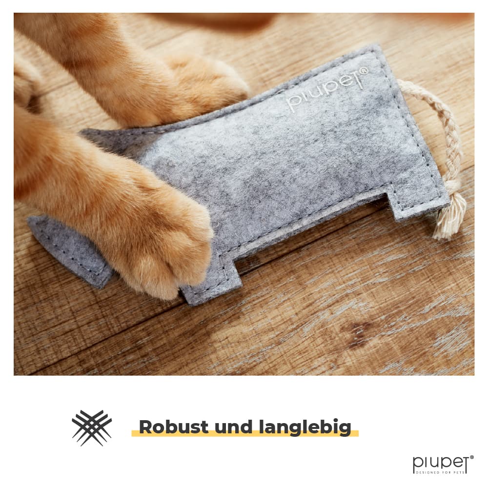 Katzenspielzeug ist robust und langlebig
