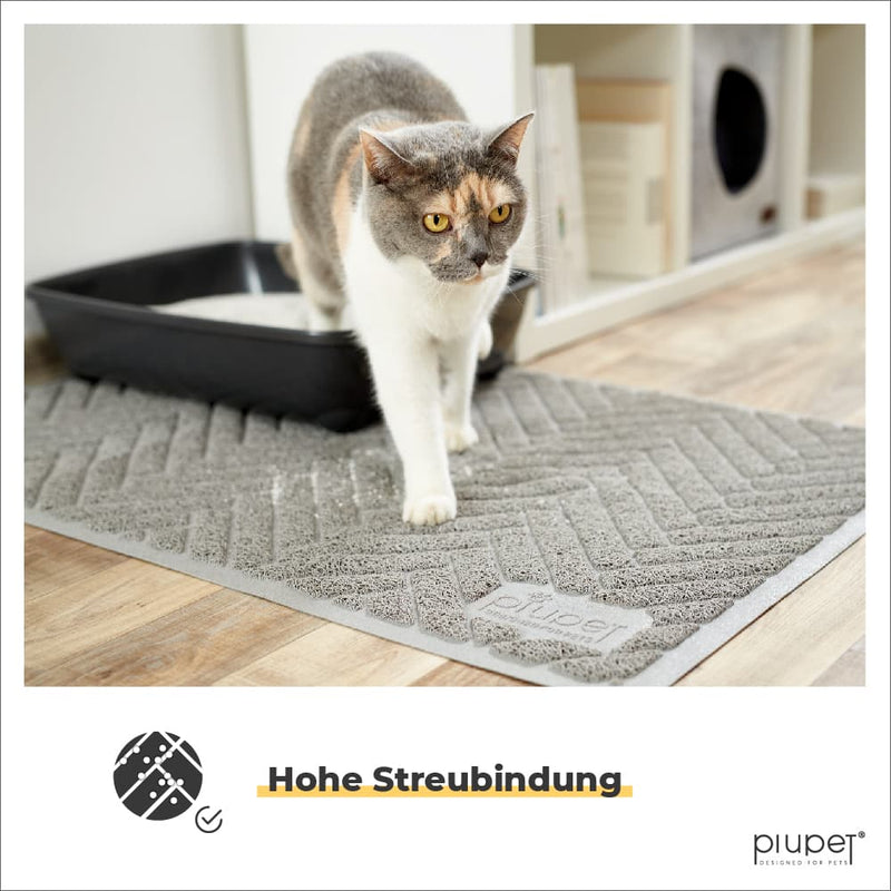 PIUPET® Katzenstreu-Matte  Matte für Katzenstreu in stilvollem Design