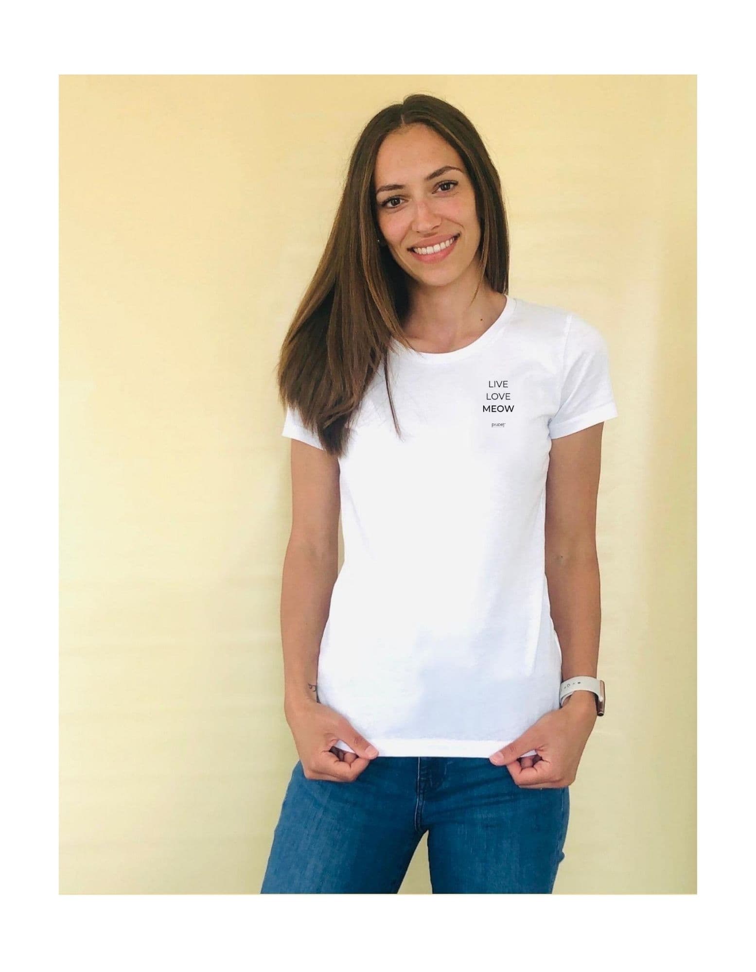 Live Love Meow Damen Shirt