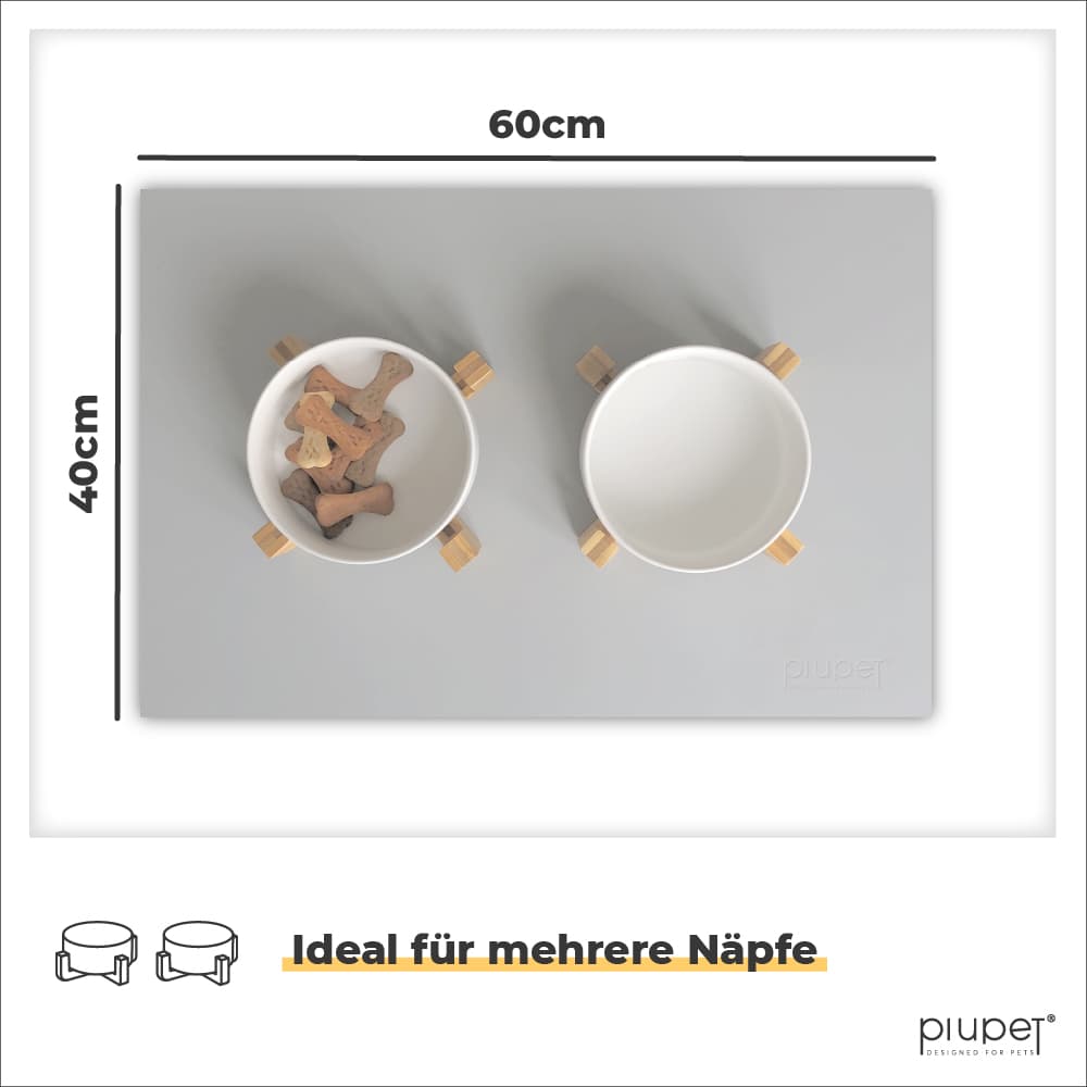 Napfunterlage 60x40cm hat Platz für mehrere Näpfe 